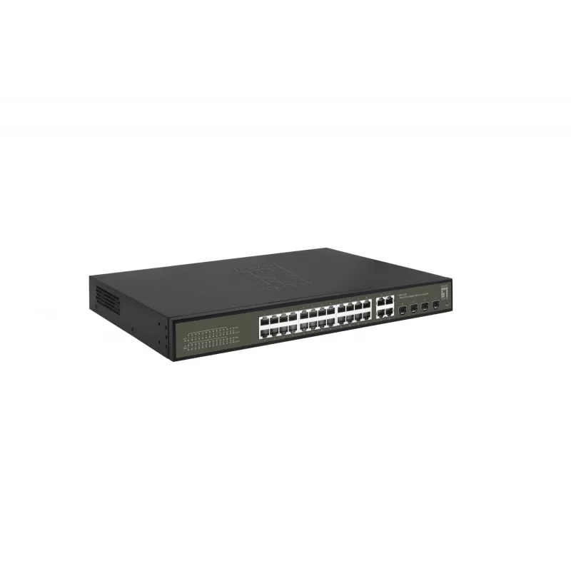 Hallittava kytkin LevelOne Hilbert 28-porttinen Gigabit PoE