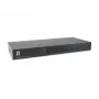 LevelOne 16-Port PS/2-USB VGA KVM -kytkin, 2048 x 1536 pikseliä, räkkiasennus, 1U, musta