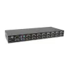 LevelOne 16-Port PS/2-USB VGA KVM -kytkin, 2048 x 1536 pikseliä, räkkiasennus, 1U, musta