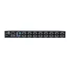LevelOne 16-Port PS/2-USB VGA KVM -kytkin, 2048 x 1536 pikseliä, räkkiasennus, 1U, musta