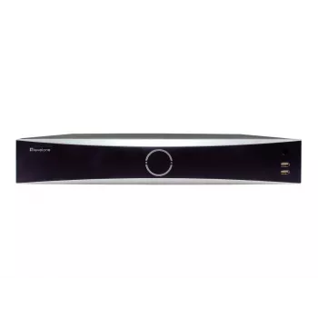 LevelOne NVR-0411 GEMINI 32-kanavainen verkkovideotallennin, 16 PoE-porttia (16 W/portti), 4096 x 2160, H.265, 4x SATA-kiintolevy enintään 10 TB, musta/harmaa