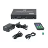 AV-lähetin LEVELONE HVE-6701T — HDMI 1.3b, jopa 1920×1080, Cat5e/Cat6/Cat7, Mini-USB, 12 V DC