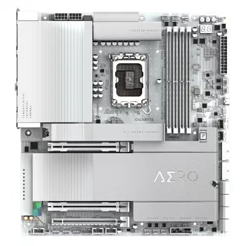 GIGABYTE Z890 AERO D -emolevy - tukee Intel Core Ultra (sarja 2) -suorittimia, 16+1+2 vaihe VRM, jopa 9500MHz DDR5 (OC), PCIe 5.0 M.2, Wi-Fi 7, Thunderbolt 5
