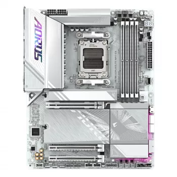 GIGABYTE X870E AORUS ELITE WIFI7 ICE -emolevy - tukee AMD Ryzen 9000 -suorittimia, 16+2+2 vaihe digitaalinen VRM, jopa 8200Hz DDR5 (OC), 3xPCIe 5.0 + 1xPCIe 4.0, Wi-Fi 7, 2.5GbE LAN, USB 4