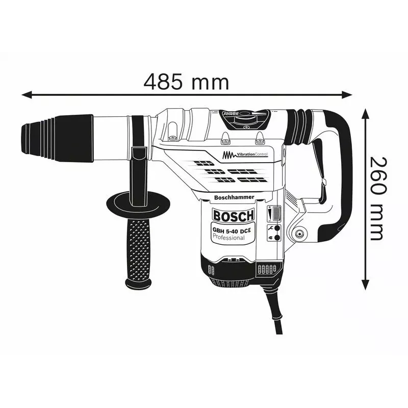Bosch GBH 5-40 DCE Professional 1150 W 340 kierr./min SDS Max