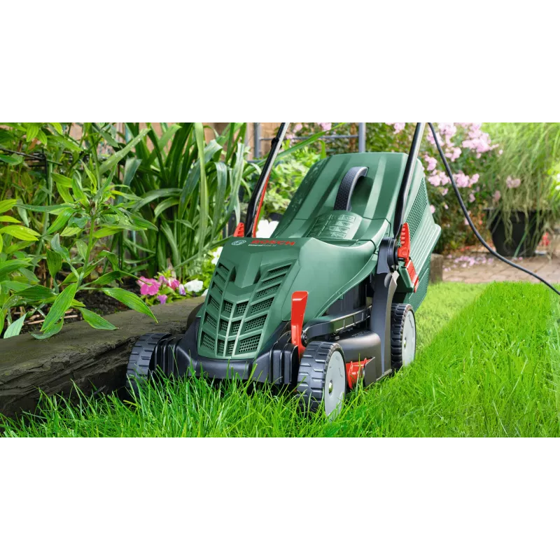 Bosch UniversalRotak 34-405 sähköruohonleikkuri, 1300 W, 34 cm leikkausleveys