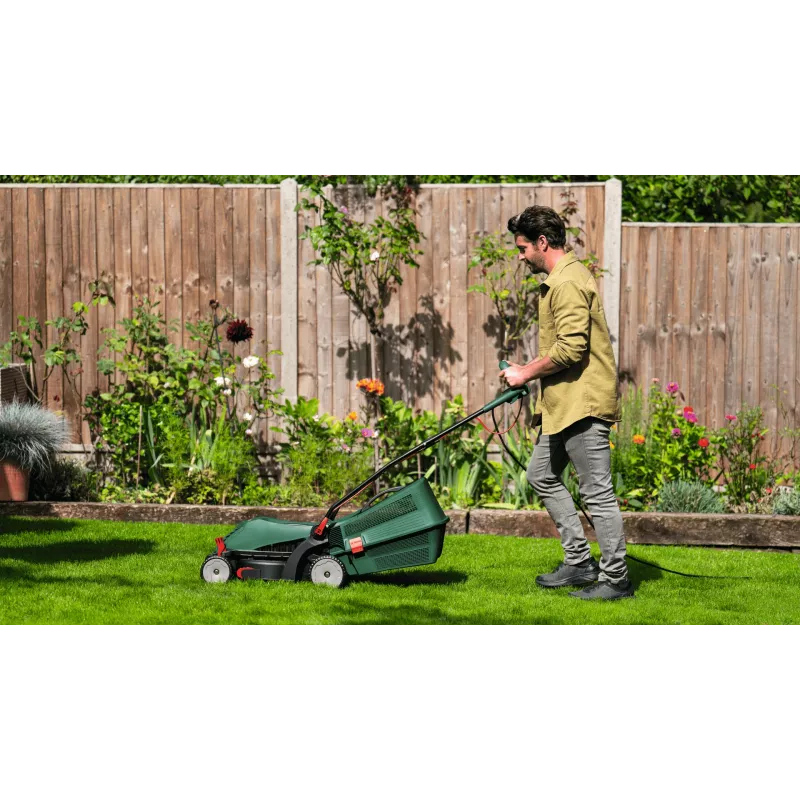 Bosch UniversalRotak 34-405 sähköruohonleikkuri, 1300 W, 34 cm leikkausleveys