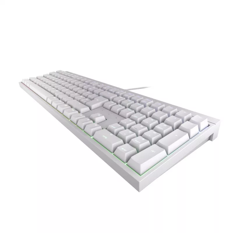 Pelinäppäimistö CHERRY MX 2.0S RGB Full-Size USB QWERTZ valkoinen