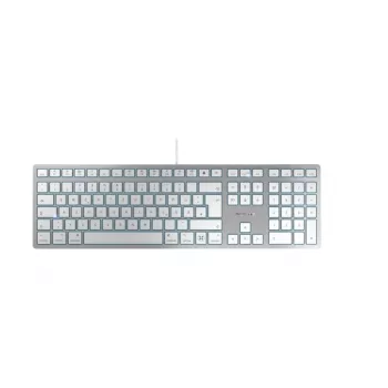 CHERRY KC 6000C FOR MAC näppäimistö yleiskäyttöinen USB QWERTZ saksa hopea