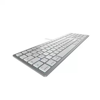 CHERRY KC 6000C FOR MAC näppäimistö yleiskäyttöinen USB QWERTZ saksa hopea