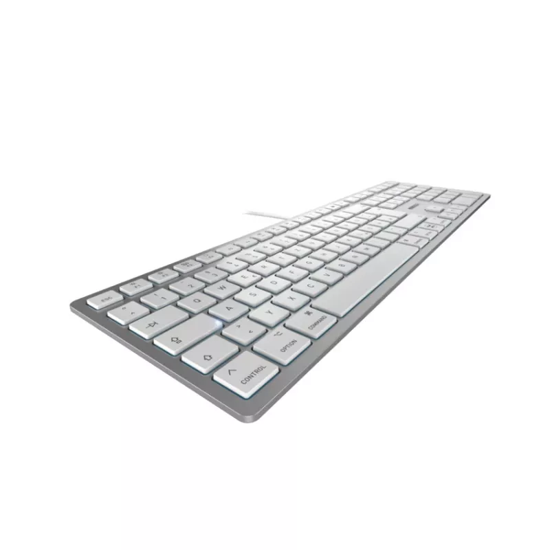 CHERRY KC 6000C FOR MAC näppäimistö yleiskäyttöinen USB QWERTZ saksa hopea
