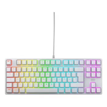 Pelinäppäimistö CHERRY K4V2 TKL USB QWERTZ German valkoinen RGB LED