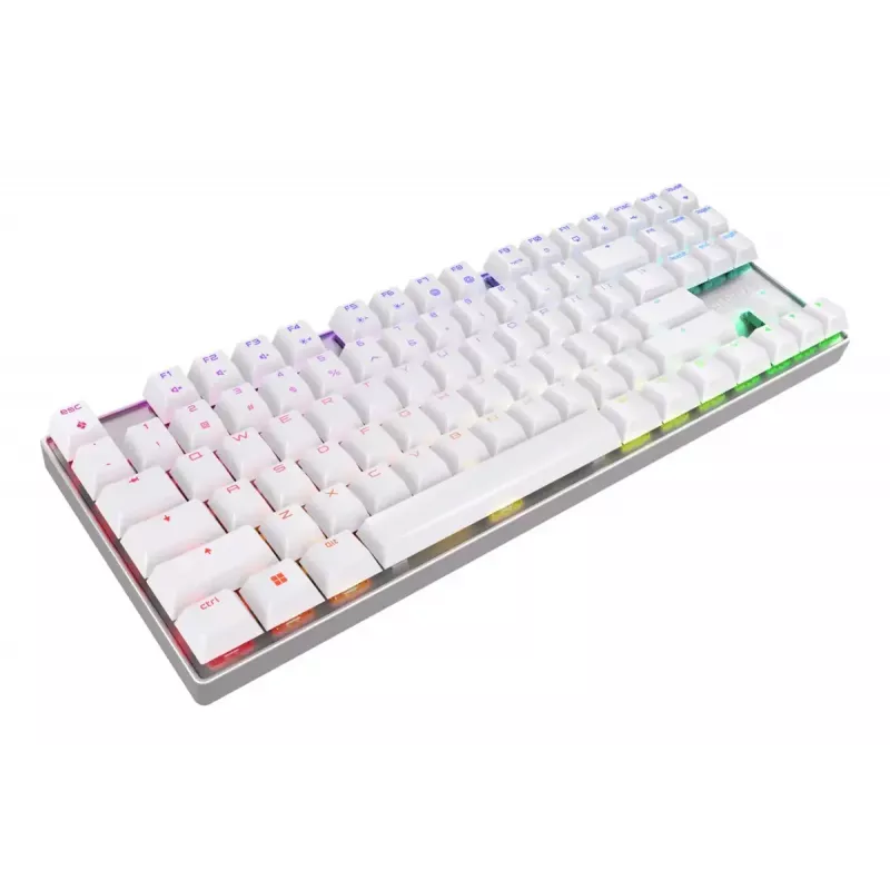 CHERRY MX 8.2 TKL Wireless RGB näppäimistö peli USB + RF Wireless + Bluetooth QWERTZ saksa valkoinen