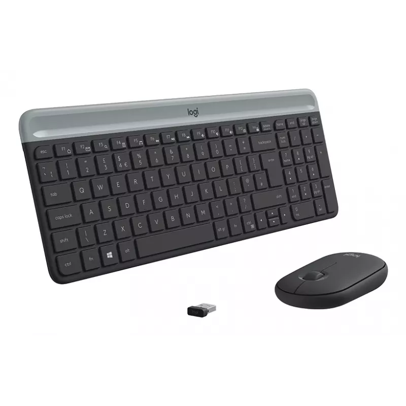 LOGITECH ohut langaton näppäimistö ja hiiri -yhdistelmä Mk470 - Graphite - Azerty ranska