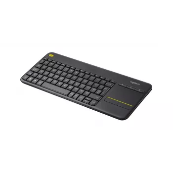 LOGITECH Wireless Touch -näppäimistö K400 Plus - musta - Espanol Qwerty