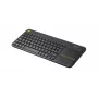 LOGITECH Wireless Touch -näppäimistö K400 Plus - musta - Espanol Qwerty