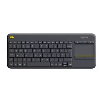 LOGITECH Wireless Touch -näppäimistö K400 Plus - musta - Espanol Qwerty