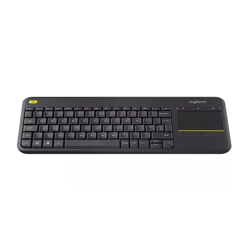 LOGITECH Wireless Touch -näppäimistö K400 Plus - musta - Espanol Qwerty