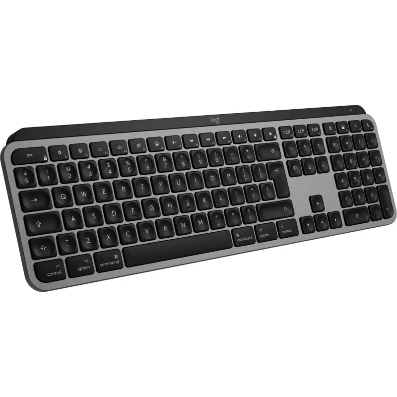 Logitech MX Keys S for Mac näppäimistö langaton Bluetooth QWERTY alumiini musta
