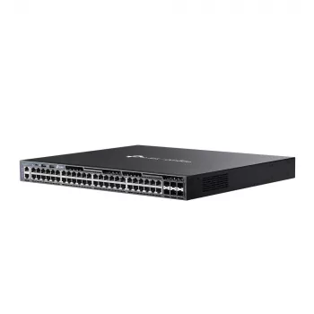 TP-Link Omada 48-porttinen Gigabit-pinottuva L3-hallittava kytkin ja 6 10G-paikkaa
