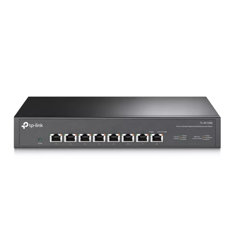 Hallitsematon kytkin TP-Link TL-SX1008 8-porttinen 10G pöytä/rack-asennus