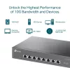 Hallitsematon kytkin TP-Link TL-SX1008 8-porttinen 10G pöytä/rack-asennus