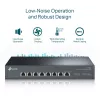 Hallitsematon kytkin TP-Link TL-SX1008 8-porttinen 10G pöytä/rack-asennus