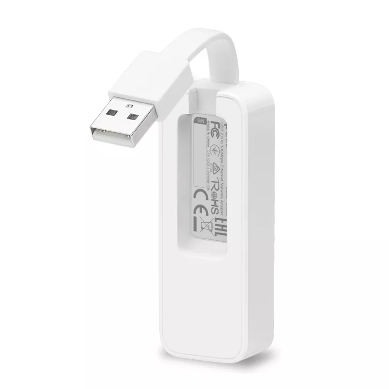 TP-Link UE200 USB 2.0 -verkkosovitin, Ethernet 10/100 Mbit/s, valkoinen