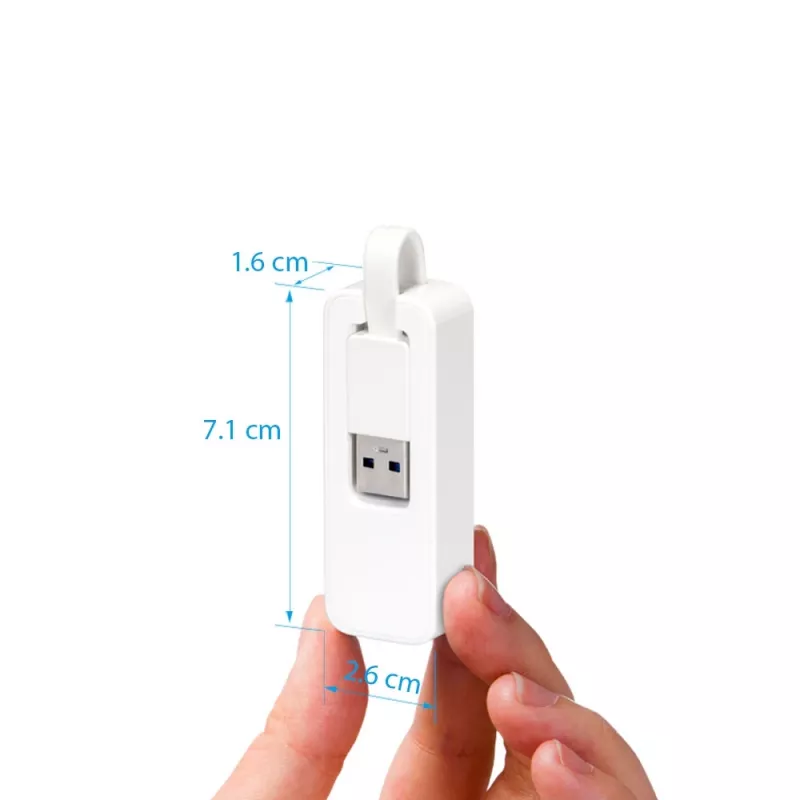 TP-Link UE200 USB 2.0 -verkkosovitin, Ethernet 10/100 Mbit/s, valkoinen
