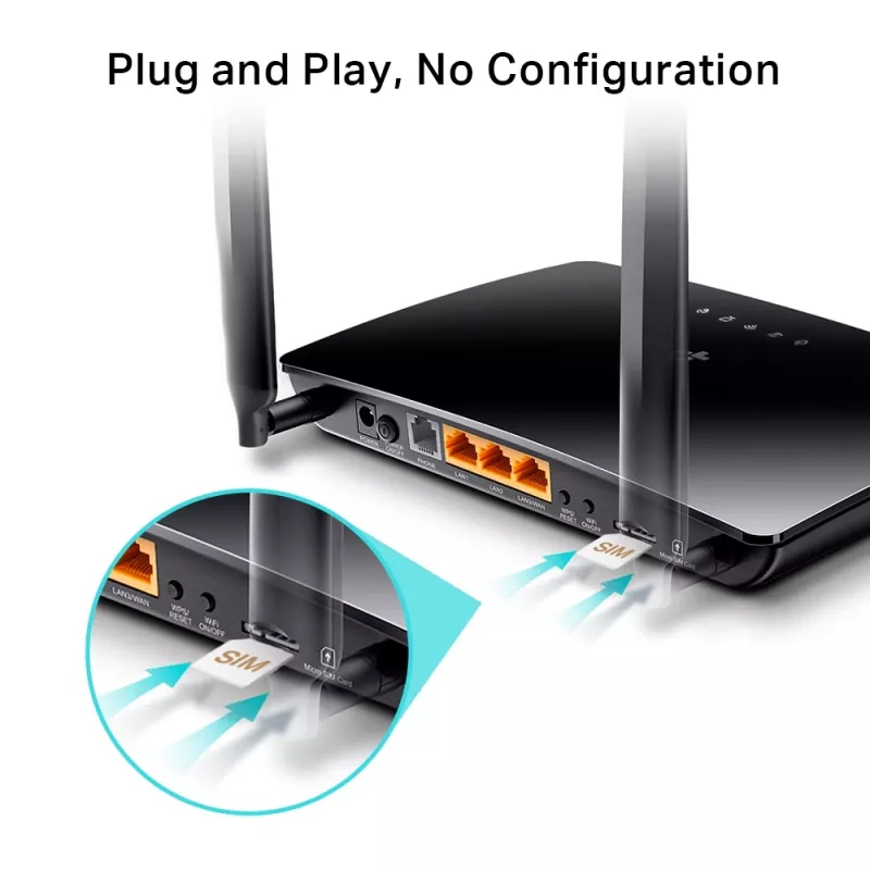 TP-Link N300 4G LTE -puhelin WLAN-reititin