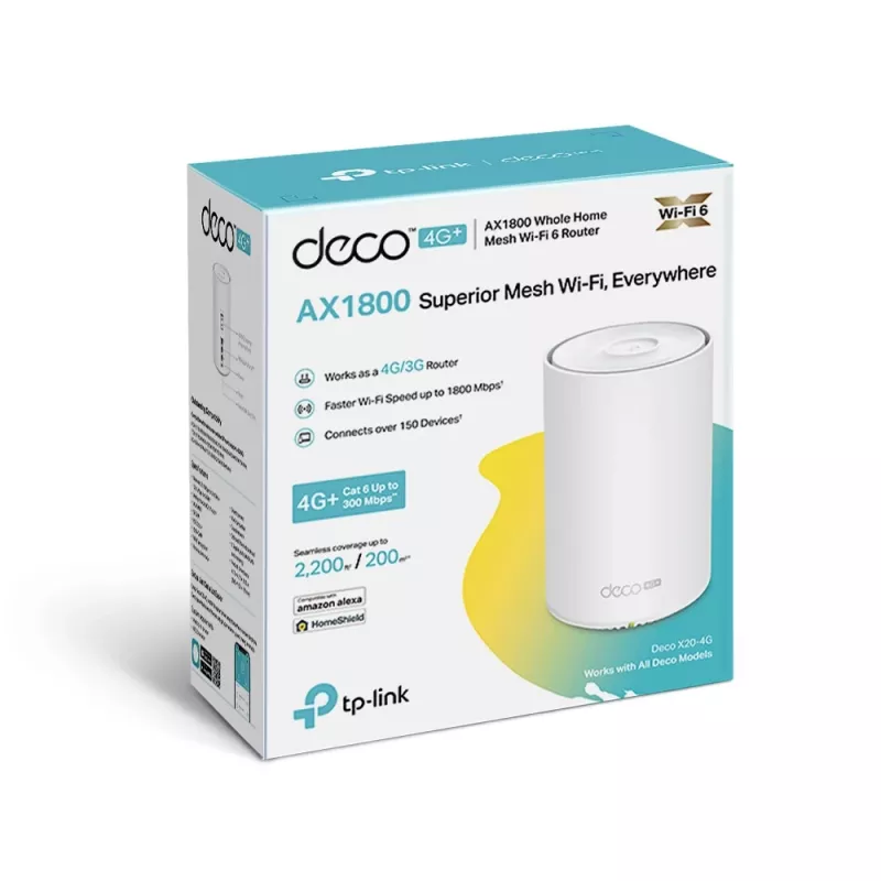 TP-Link 4G+ AX1800 Whole Home Mesh WiFi 6 -yhdyskäytävä