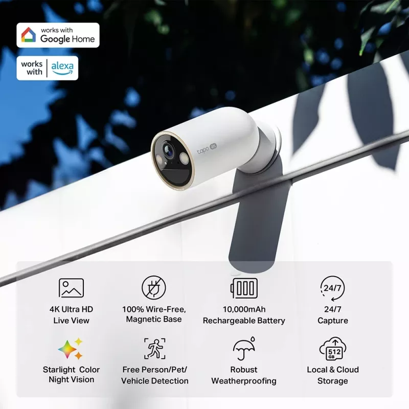 IP-valvontakamera TP-Link Tapo C460 3840 x 2160 pikseliä
