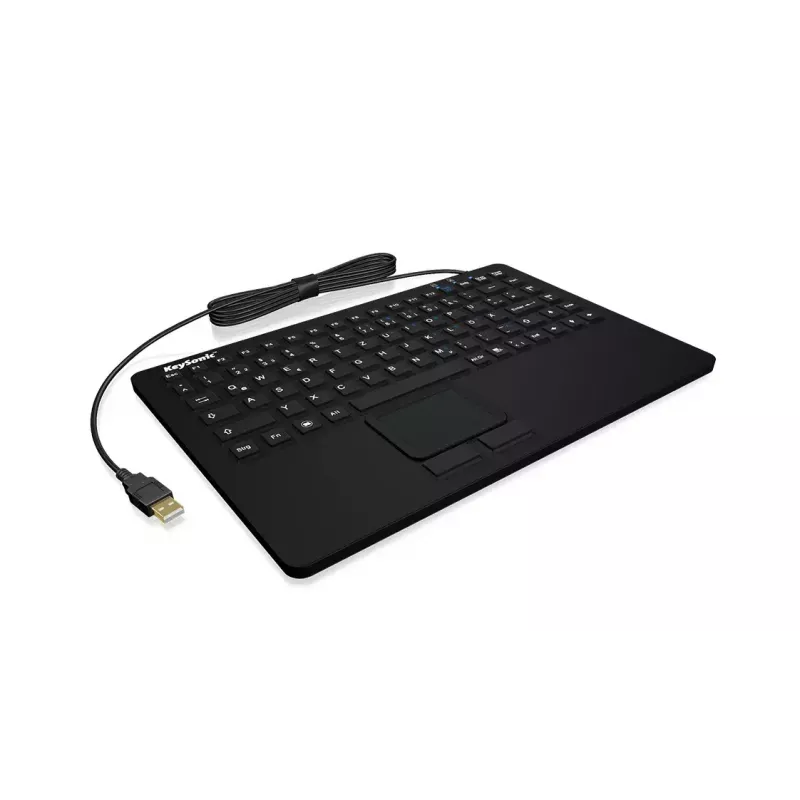 KeySonic KSK-3230IN (DE) näppäimistö yleis USB QWERTZ saksa musta