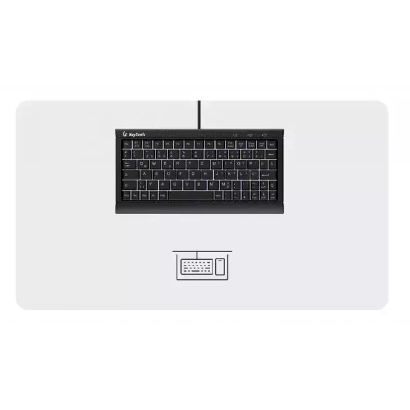 KeySonic KSK-3011ELC (DE) näppäimistö koti USB QWERTZ saksa musta