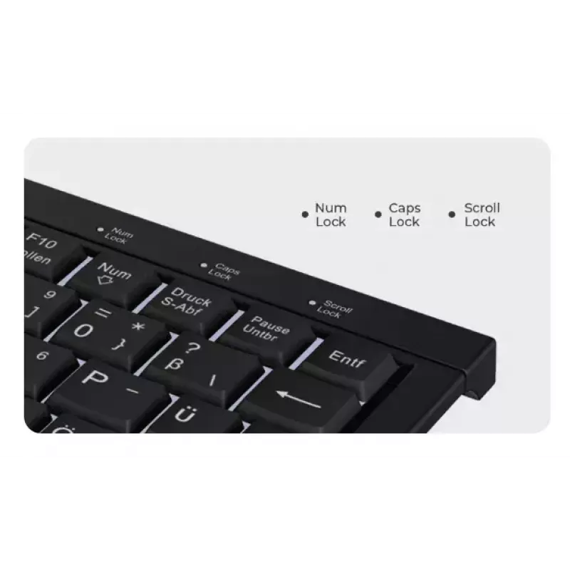 KeySonic KSK-3011ELC (DE) näppäimistö koti USB QWERTZ saksa musta