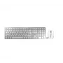CHERRY DW 9100 ohut näppäimistö hiiri mukana yleis RF Wireless + Bluetooth QWERTY UK englanti hopea