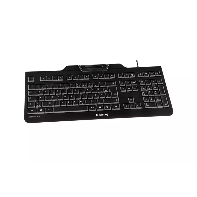 CHERRY KC 1000 SC -näppäimistö toimistoon USB QWERTY US English musta