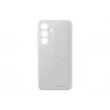 Suojakotelo Samsung Galaxy S24 FE Monochromatic harmaa pöytätelineellä