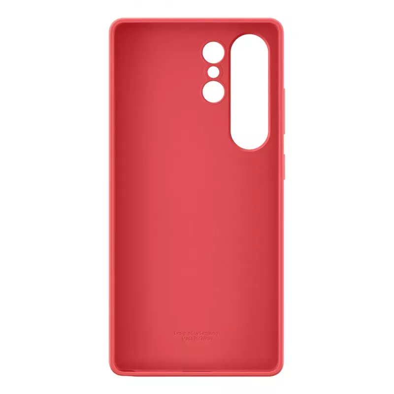 Suojakotelo Samsung Galaxy S25 Ultra silikonikotelo punainen monokromaattinen