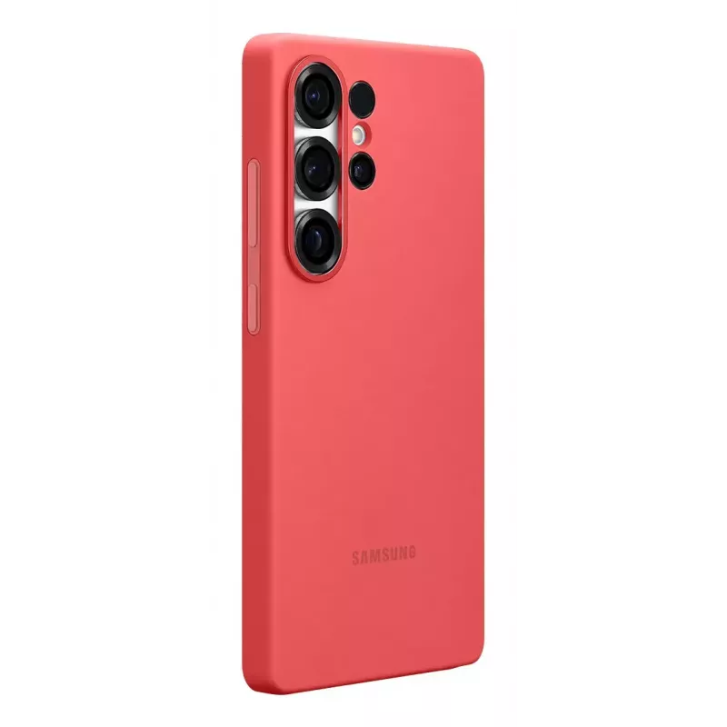 Suojakotelo Samsung Galaxy S25 Ultra silikonikotelo punainen monokromaattinen