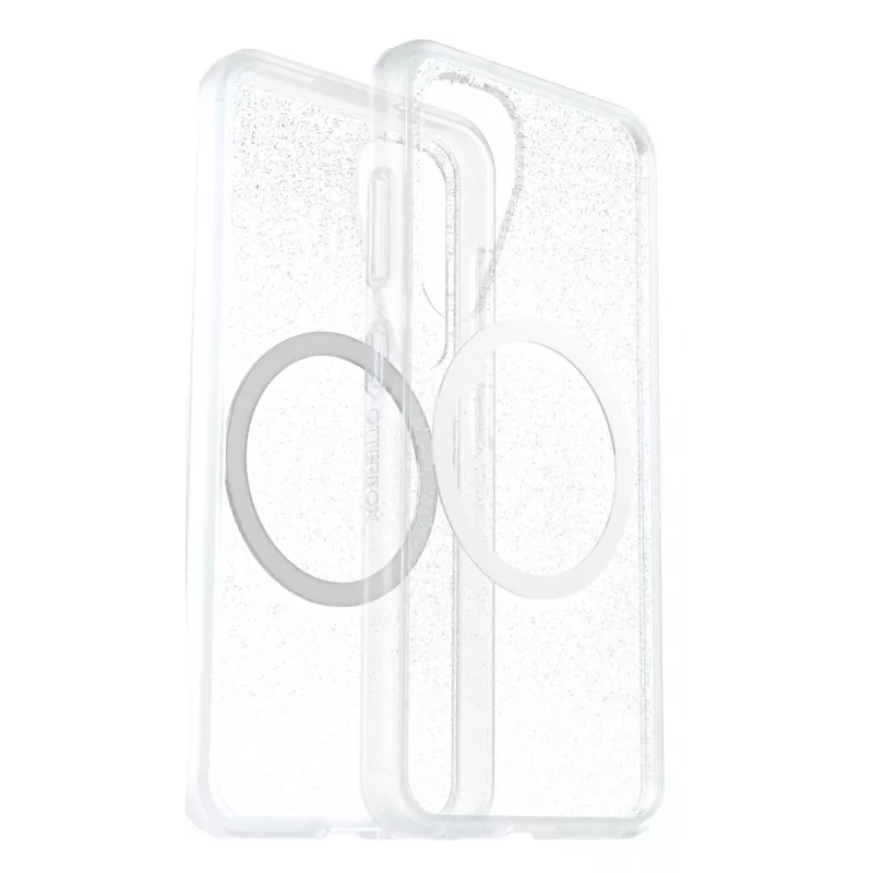 Samsung Otterbox React Case magneeteilla Galaxy S25, kotelo, Samsung, Galaxy S25, 15,8 cm (6,2 tuumaa), musta, läpinäkyvä