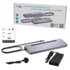 i-tec USB-C metalli ergonominen 3x 4K näyttö telakointiasema + Power Delivery 100 W