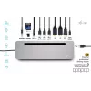 i-tec USB-C metalli ergonominen 3x 4K näyttö telakointiasema + Power Delivery 100 W
