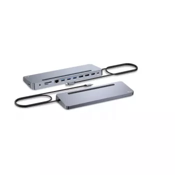 i-tec USB-C metalli ergonominen 3x 4K näyttö telakointiasema + Power Delivery 100 W