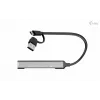 i-tec USB-C/USB-A metallikeskitin 1x USB 3.0 + 3x USB 2.0
