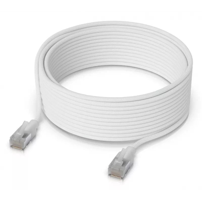 Ubiquiti UniFi Etherlighting -verkkokaapeli, 12 m, Cat6, valkoinen (UACC-Cable-Patch-EL-12M-W)