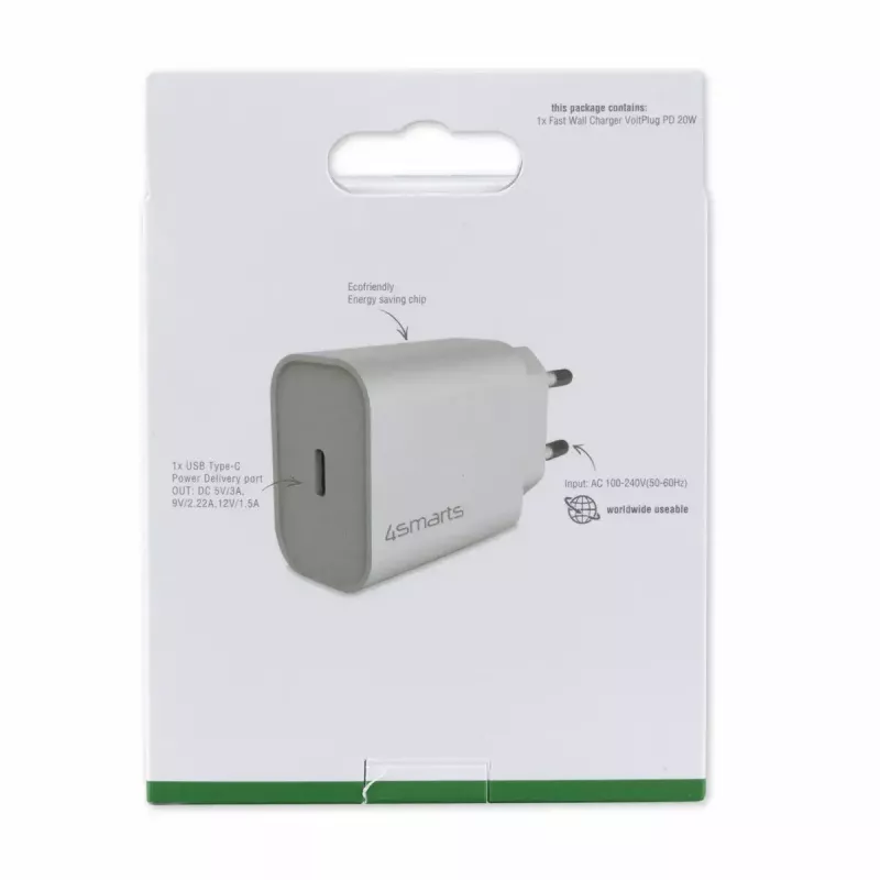 Sisälaturi 4smarts 465575 yleinen valkoinen USB