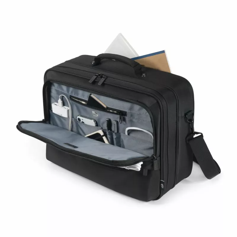 DICOTA Eco Multi Core - 14-16 inch kannettavan tietokoneen laukku - musta / 300d 100% kierrätetty PET-polyesteri