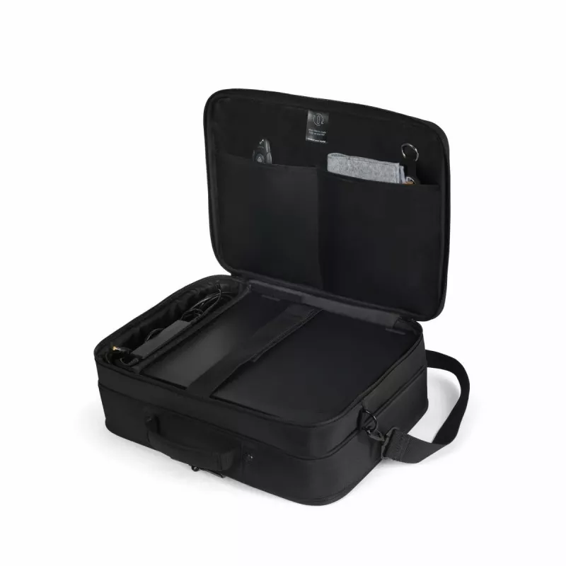 DICOTA Eco Multi Core - 14-16 inch kannettavan tietokoneen laukku - musta / 300d 100% kierrätetty PET-polyesteri