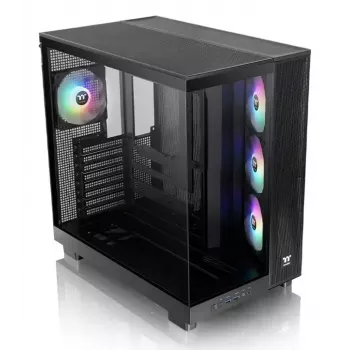 PC-kotelo Thermaltake View 380 XL TG ARGB Midi Tower musta